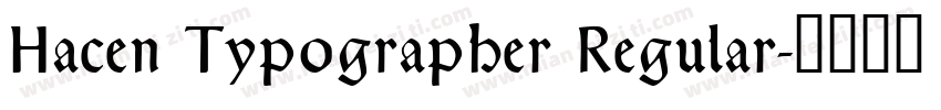 Hacen Typographer Regular字体转换